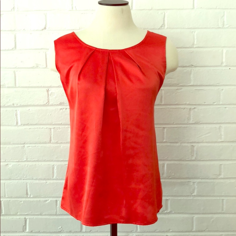 Kasper sunset orange blouse size medium NWOT